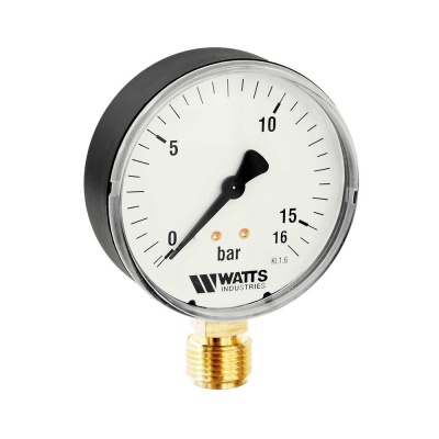 Манометр MDR (F+R200), подключение снизу, Watts В Томске