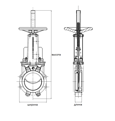 Шиберная задвижка VG6400 со штурвалом, Tecofi В Томске