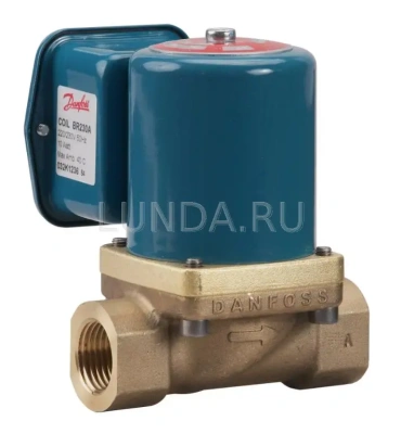 Клапан соленоидный EV225B с сервоприводом, для пара, с катушкой, Danfoss В Томске
