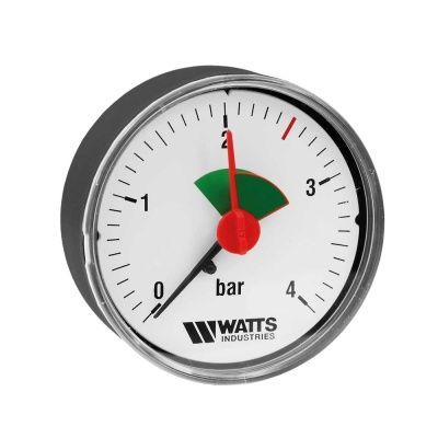 Манометр аксиальный MAL (F+R101), подключение сзади, Watts В Томске