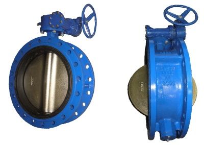 Затвор поворотный дисковый чугунный фланцевый BUV-FL Серия 226 с рукояткой и редуктором В Томске