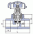 Вентиль проходной PPR, с выпускным клапаном, Wavin Ekoplastik В Томске
