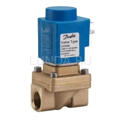 Клапан соленоидный EV250B с принудительным подъемом, с катушкой, Danfoss В Томске